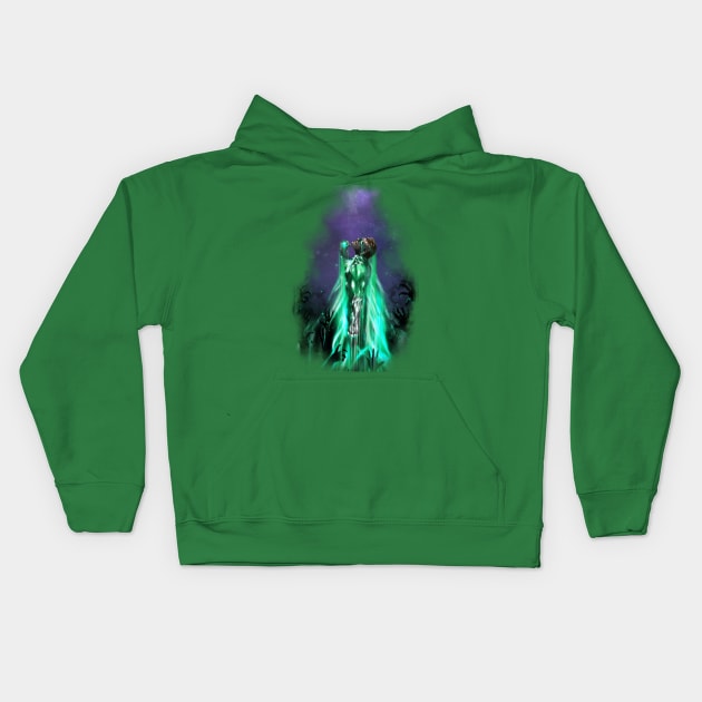 Lantern courage against fear Kids Hoodie by Anthony Darr